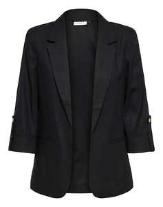 ONLY ONLGOA 3/4 UNLINE LINEN BL BLAZER CC TLR