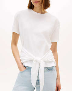 TOMMY HILFIGER CO SLUB KNOT SS TEE