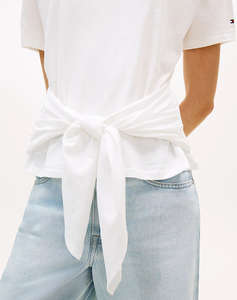 TOMMY HILFIGER CO SLUB KNOT SS TEE