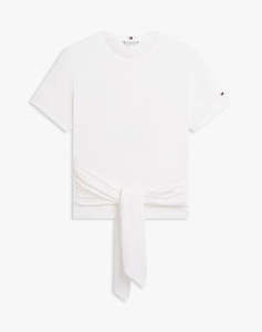 TOMMY HILFIGER CO SLUB KNOT SS TEE