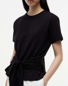 TOMMY HILFIGER CO SLUB KNOT SS TEE