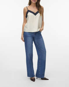 VERO MODA VMDENISE SINGLET TOP WVN BTQ GA