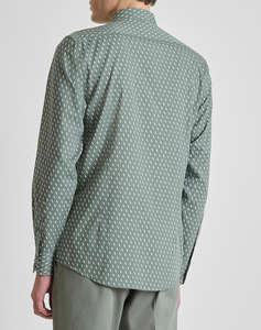 ANTONY MORATO MMSL00804FA430662 MIN OF 6 SHIRT NAPOLI REGULAR FITIN PRINTED COTTON VISCOSE BLEND FABRIC WITH LOGOED METAL BADGE MENS SHIRT