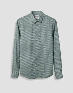 ANTONY MORATO MMSL00804FA430662 MIN OF 6 SHIRT NAPOLI REGULAR FITIN PRINTED COTTON VISCOSE BLEND FABRIC WITH LOGOED METAL BADGE MENS SHIRT