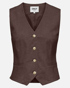 ONLY ONLSIESTA S/L LINEN BL VEST TLR
