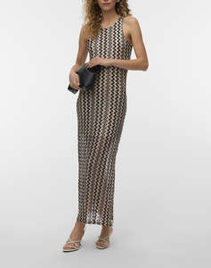 VERO MODA VMVIOLA SL O-NECK ANCLE DRESS JRS