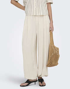 ONLY ONLSIESTA MW LINEN BL BAGGY BARREL PNT