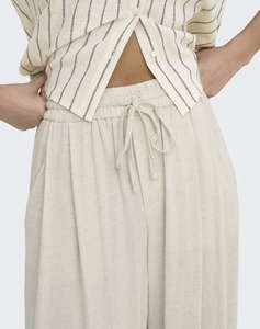 ONLY ONLSIESTA MW LINEN BL BAGGY BARREL PNT