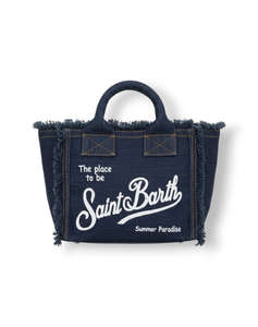 MC2 VANITY MINI-SMALL BAG WITH STRAP-DENIM DARK