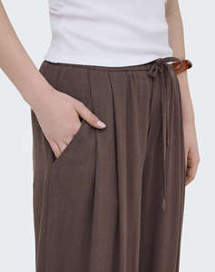 ONLY ONLSIESTA MW LINEN BL BAGGY BARREL PNT