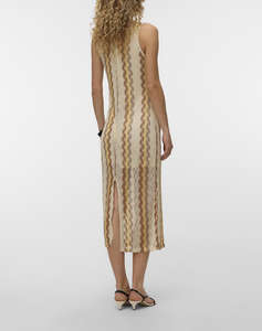 VERO MODA VMTERESA SL O-NECK 7/8 DRESS JRS GA