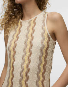 VERO MODA VMTERESA SL O-NECK 7/8 DRESS JRS GA