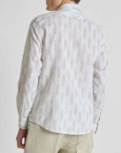 ANTONY MORATO MMSL00789FA430661 MIN OF 6 SHIRT NAPOLI REGULAR FIT IN PRINTED LINEN BLEND FABRIC MENS SHIRT