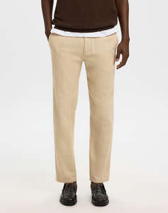 SELECTED SLM172-SLIMTAPE BRODY LINEN BLD PNT NOOS