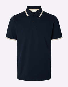 SELECTED SLMSLIM-ATLAS SPORT SS POLO NOOS