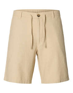 SELECTED SLMREGULAR-BRODY LINEN BLD SHORTS NOOS