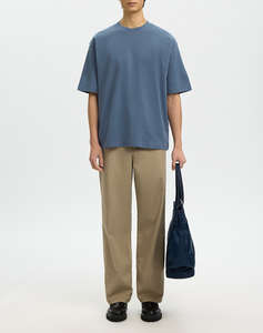 SELECTED SLMLOOSEOSCAR SS O-NECK TEE NOOS