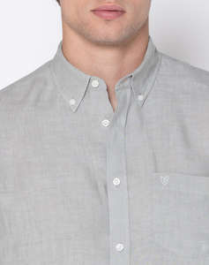 THE BOSTONIANS РИЗА REGULAR FIT Plain LINEN Button-down Regular Fit