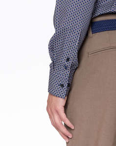 THE BOSTONIANS РИЗА CHARLES POPLIN SLIM FIT Classic Slim Fit