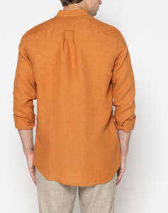 THE BOSTONIANS РИЗА REGULAR FIT Plain LINEN Button-down Regular Fit