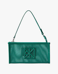 CALVIN KLEIN JEANS EMBLEM MESH CONVERTIBLE POUCH