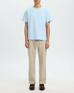 SELECTED SLMSANDER SEERSUCKER SS O-NECK TEE