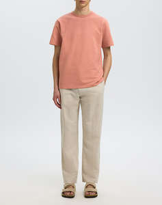 SELECTED SLMSANDER SEERSUCKER SS O-NECK TEE