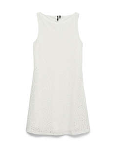VERO MODA VMTASSA LIV SL BOAT NECK SHORT DRESS JRS