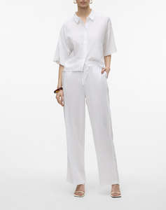 VERO MODA VMLINN 2/4 SHORT SHIRT WVN NOOS