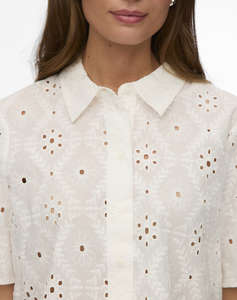 VERO MODA VMELIZA SHORT 2/4 SLEEVE SHIRT WVN NOOS