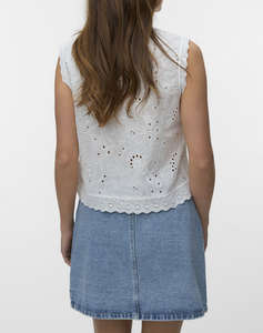 VERO MODA VMEMILY EMB SL TOP WVN