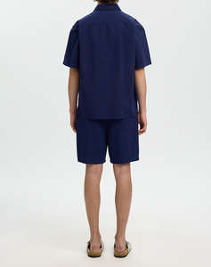 SELECTED SLHRLXSTUART SEERSUCKER SS SHIRT