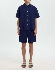 SELECTED SLHRLXSTUART SEERSUCKER SS SHIRT