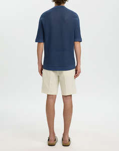 SEL SLHSHANE SS OPEN STRUC POLO CARDIGAN
