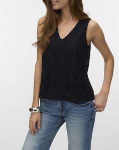 VERO MODA VMHONEY LACE SL V-NECK TOP WVN GA