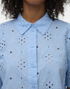 VERO MODA VMELIZA SHORT 2/4 SLEEVE SHIRT WVN NOOS