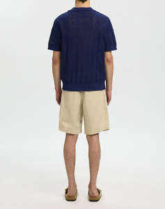 SELECTED SLHARCO SS KNIT STRUCTURE OPEN POLO