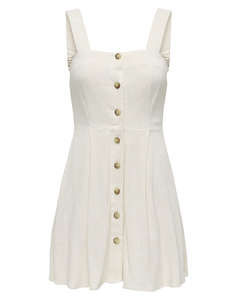ONLY ONLSIESTA LINEN BL SHORT STRAP DRESS PNT