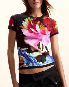 DESIGUAL TS_MULTIFLOWERS_LAC ДАМСКА БЛУЗА