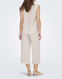 ONLY ONLSIESTA S/L LINEN BL SHIRT PNT NOOS
