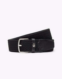 LACOSTE MENS BELT35 STRETCH WOWEN BELT