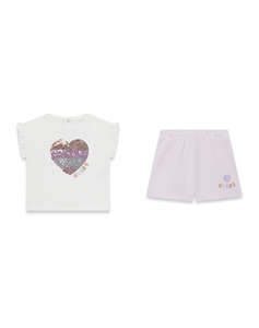 GUESS SET SS T-SHIRT+ACTIVE SHORTS CHILDRENS SET GIRL