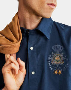 LA MARTINA РИЗА ΜΜ MAN SHIRT L/S LIGHT COTTON LIN