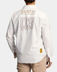 LA MARTINA РИЗА ΜΜ MAN SHIRT L/S LIGHT COTTON LIN