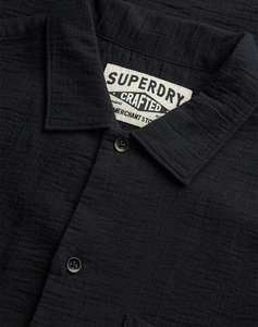 SUPERDRY  D2 STUD MERCHANT TEXTURED S/S SHIRT MENS SHIRT