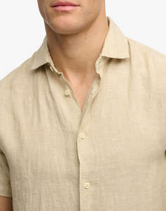 SUPERDRY D3 STUD RIVIERA S/S LINEN SHIRT MENS SHIRT