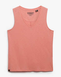 SUPERDRY  D3 STUD STUDIOS VEE NECK VEST WOMENS BLOUSE