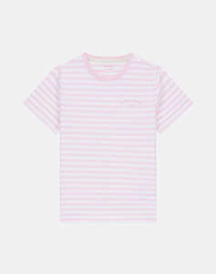 GUESS JEANS GJ SS CN REG YD STRIPED TEE WOMENS BLOUSE