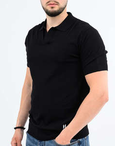KARL LAGERFELD KNIT POLO 1/2