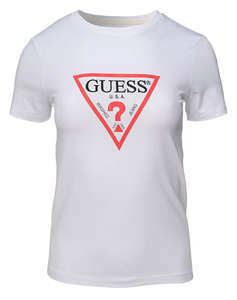 GUESS JEANS GJ SS CN SLIM ICONIC TEE WOMENS BLOUSE